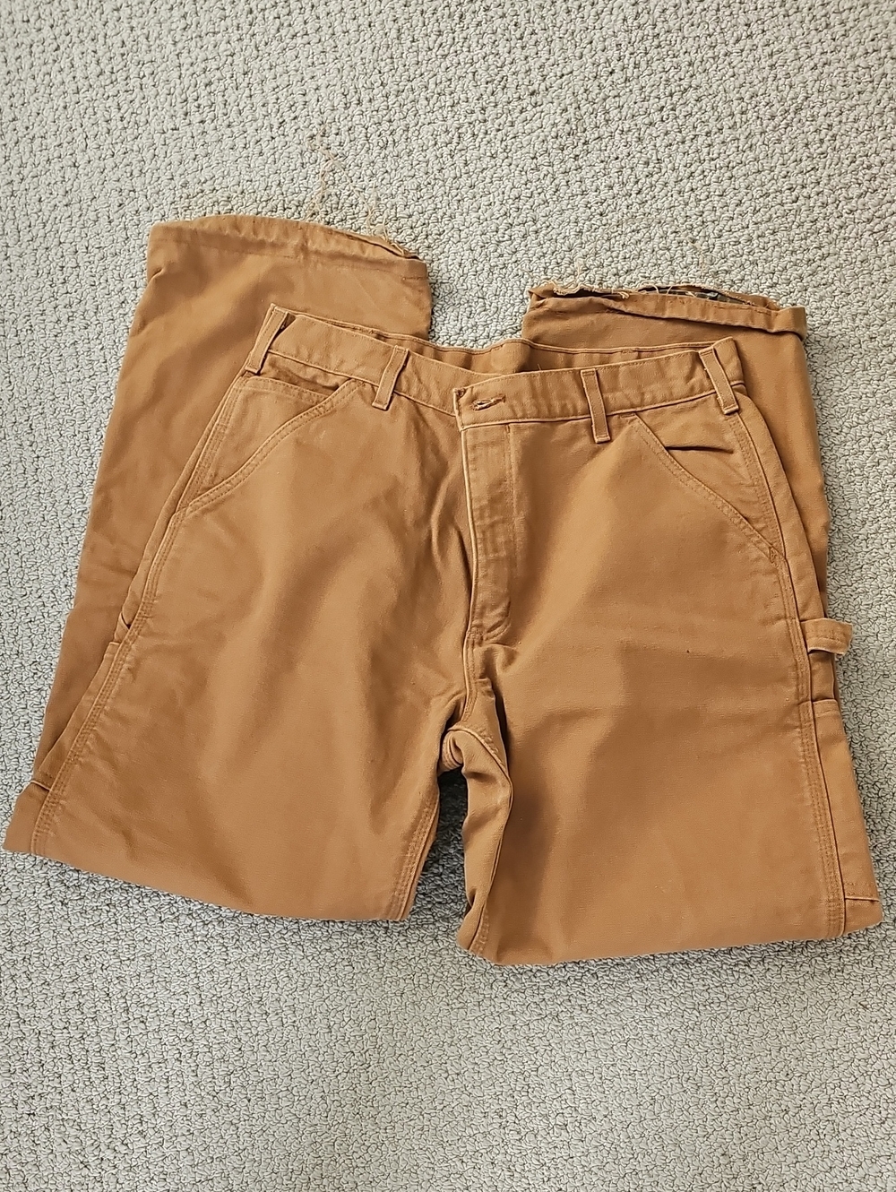 Carhartt Lined Men's Cargo Pants in Carhartt Brown 34x30